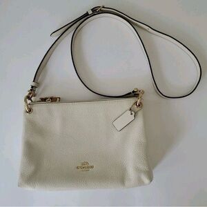 Coach Cream Leather Crossbody Bag